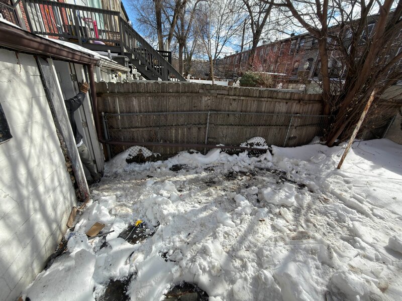 Backyard cleared and cleaned after junk removal